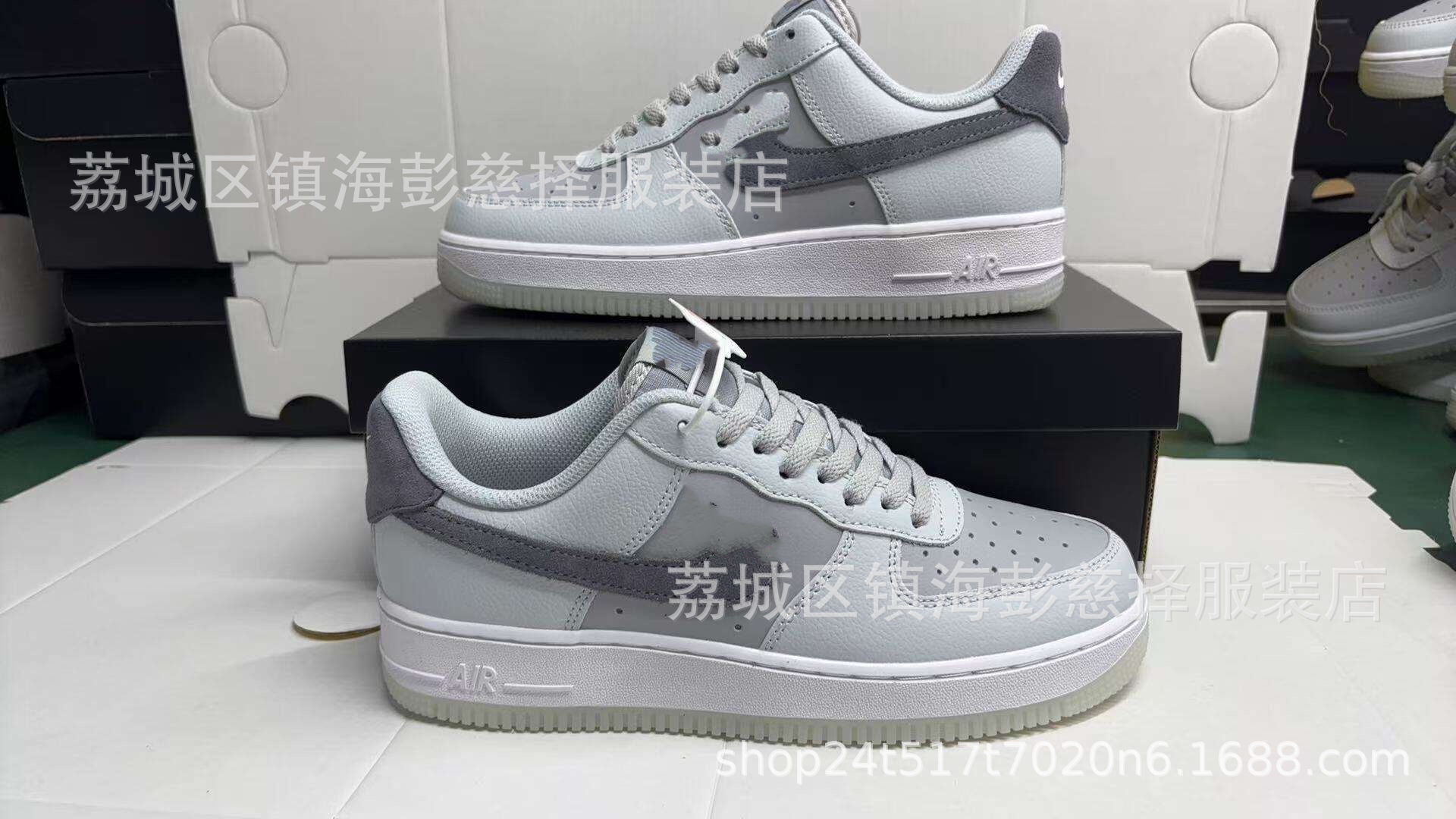 Precio de fábrica Putian puro nivel de cabeza original AF1 Halloween trigo negro y blanco panda baja fuerza aérea No. 1 comercio exterior transfronterizo