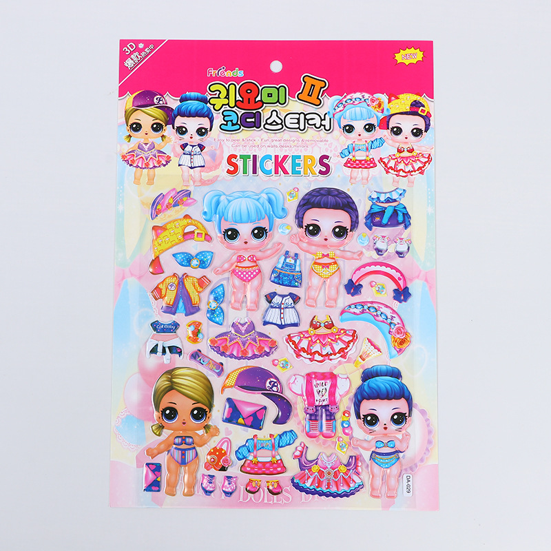 Fabricante de pegatinas de PVC de dibujos animados, pegatinas de burbujas estéreo decorativas para niños, pegatinas de recompensa 3D para niños y niñas, listas para uso educativo