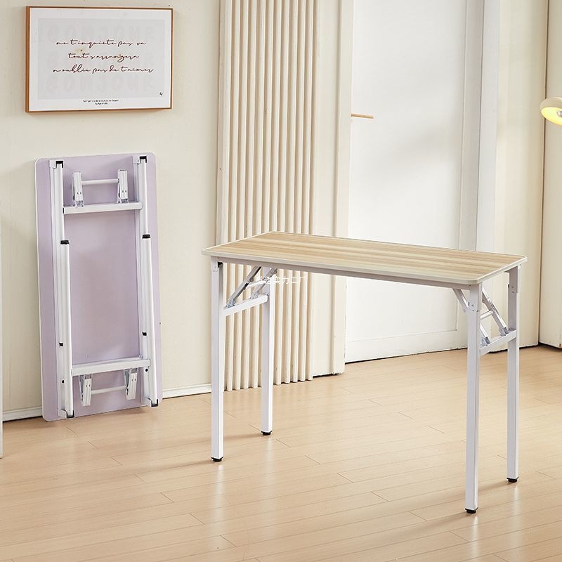 Mesa plegable simple mesa de comedor casera de alquiler de casa pequeña mesa de comedor mesa de computadora mesa de barra larga mesa de entrenamiento