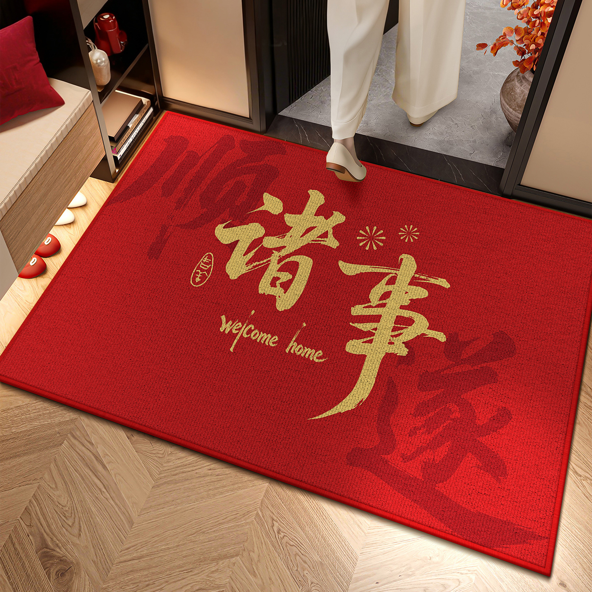 Alfombra de piso en la puerta de entrada alfombra de pie en la puerta de entrada de alta calidad alfombra roja en el vestíbulo de la nueva alfombra de entrada de seguridad 2025