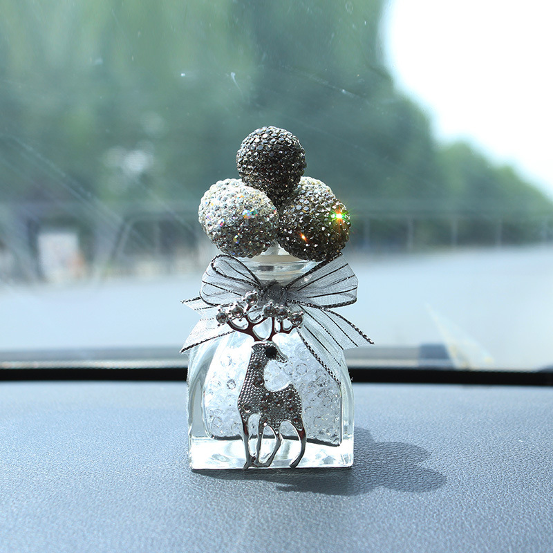 Accesorios creativos para coche, soporte para perfume de coche, adorno de globo con diamantes de imitación, decoración interior de coche, regalo, novedad de 2015