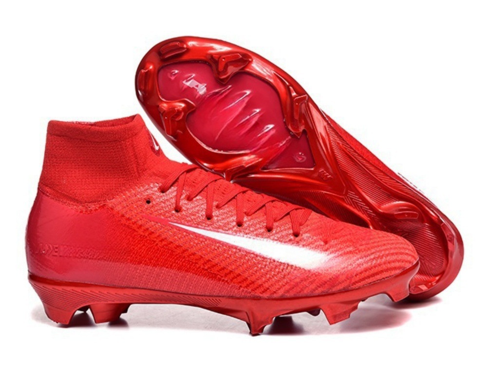 Comercio exterior nuevo Assassin 16 zapatos de fútbol competencia profesional zapatos de alta altura construidos totalmente cojín impermeable de punto zapatos de fútbol FG