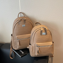 潮流石头纹双肩包女2025年新款潮韩版时尚百搭大容量女士背包书包