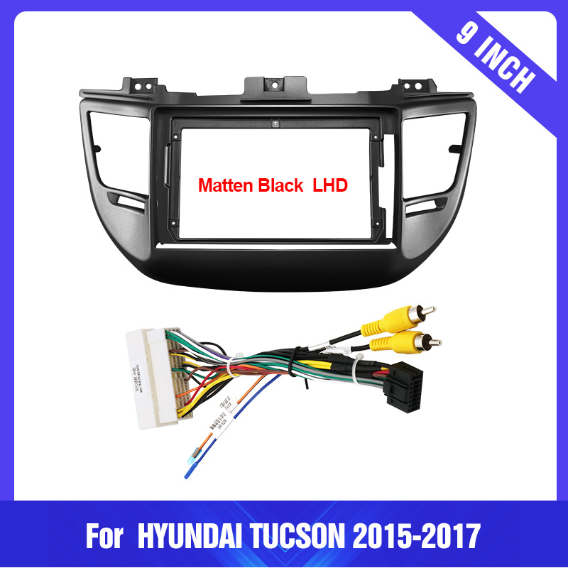 Car Central Control Large Screen Navigation Face Frame Versatile Frame Modification Panel Suitable for 15-17 Hyundai Tucson