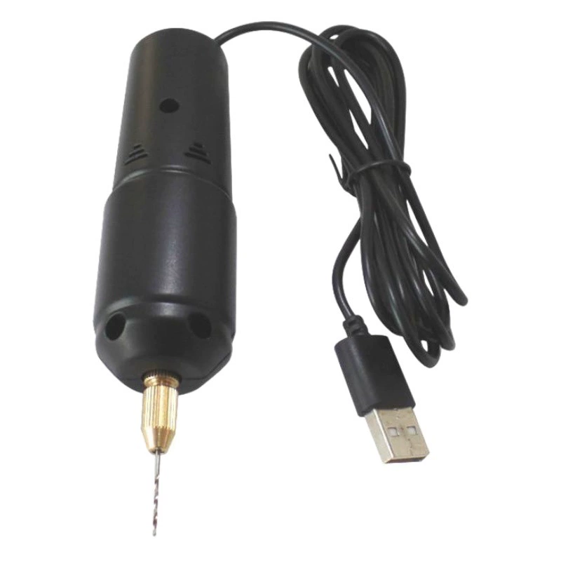 Мини ручная электрическая дрель USB электрическая дрель жемчужина модель самолета падение клея Дырокол 5 В постоянного тока электрическая ручная дрель Мини сверлильный станок