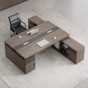 Supervisor's Office Desk and Chair, Simple and Modern Double-Person Face-To-Face Desktop Financial Computer Desk, Boss Manager's Desk