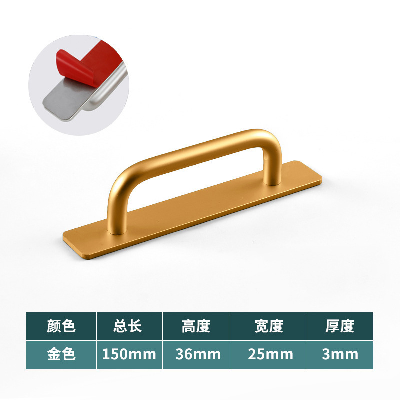 Izquierda de aluminio de aleación de aluminio montado en superficie punzón-manija libre puerta y ventana de madera balcón puerta corredera pasta de manejar al por mayor