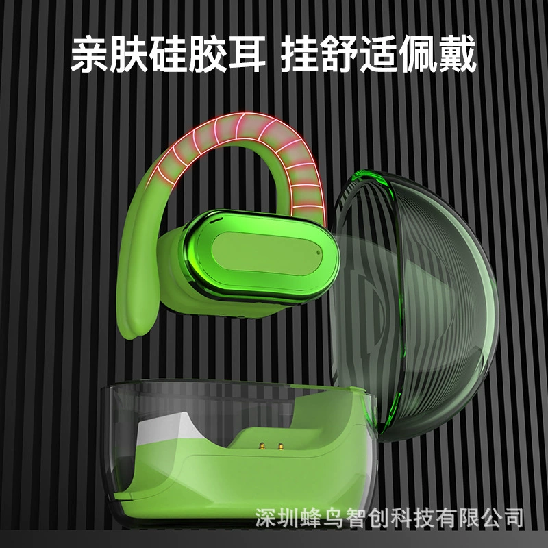 Новый прозрачный Cangka Bluetooth гарнитура OWS не в ухо беспроводной TWS спортивный Bluetooth гарнитура с ультра-долгой батареей
