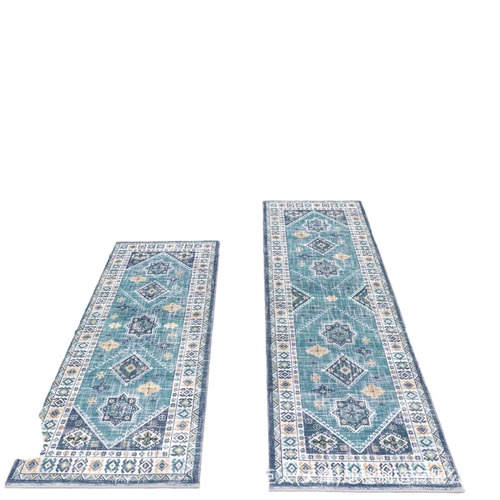 Cross-border fresh Persian oil-absorbing kitchen mat for home use bathroom anti-slip floor mat entryway front door foot mat
