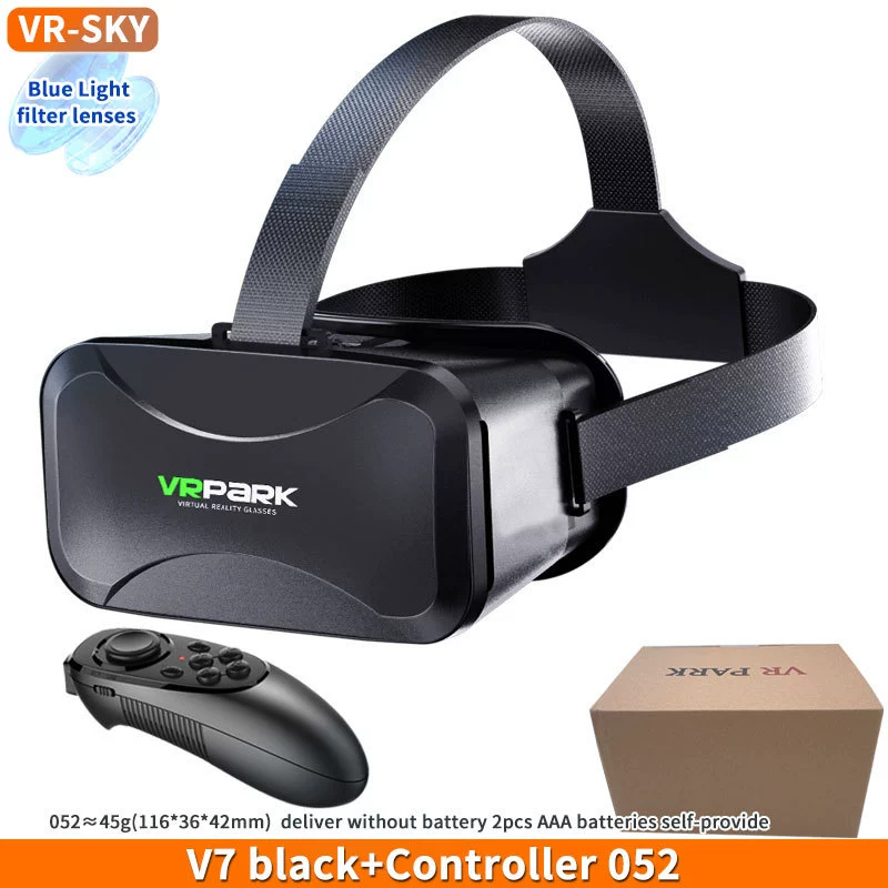 Популярные очки VRPARK Android виртуальная игра панорамная 3D кросс-бордер шлем BOX для мобильного телефона HD всё-в-одном VRV7