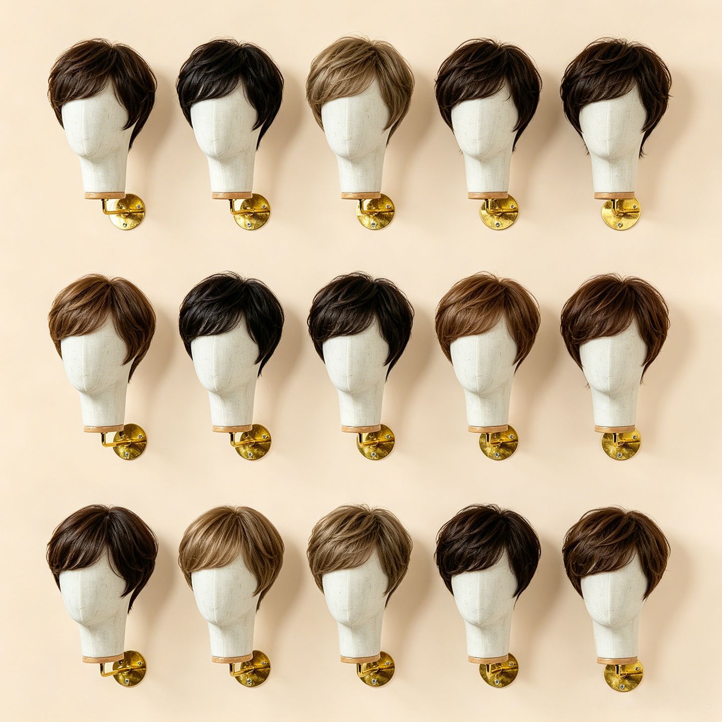 Wall-Mounted Hat Display Stand Wig Mannequin Head Hat Head Mold Display Cloth-Covered Head Mold Props Wig Display Stand