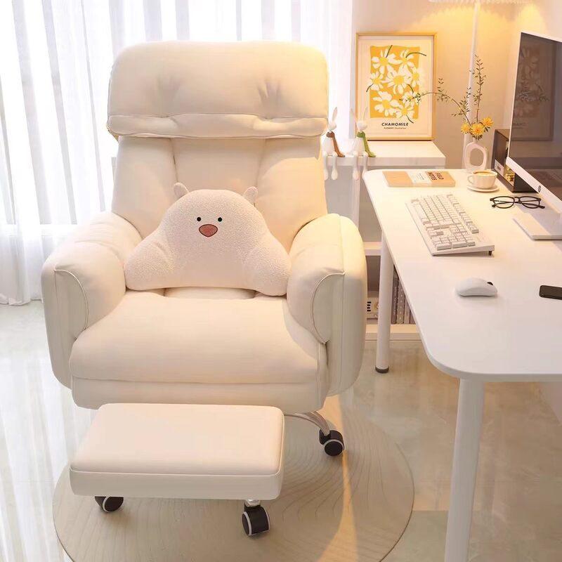 Trendy gaming chair with high-resilience foam, ergonomic design, cat-paw leather, reclining function, suitable for office and leisure use Trendy gaming chair with high-resilience foam, ergonomic design, cat-paw leather, reclining function, suitable for office and leisure use