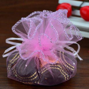 Sugar Box Supplies Bag Cylinder Wedding Candy Bag Gauze Bag Gift Bag Wedding Candy Wedding Disc Wedding