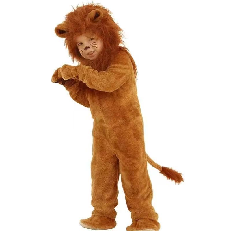 Halloween Children's and Adult Lion Costumes, Lion King Outfit, Wizard of oz Lion Cosplay Costume, Parent-Child Outfits