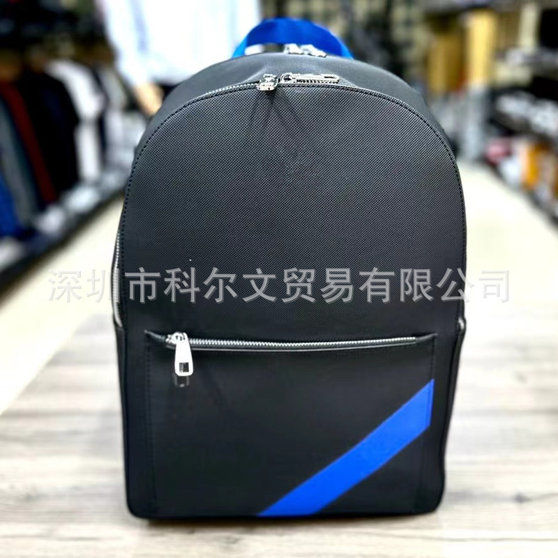 Cross-Border European and American Crocodile Tommy Men's Bag Casual Men's Backpack Trendy Fashion Crossbody Bag Shoulder Bag