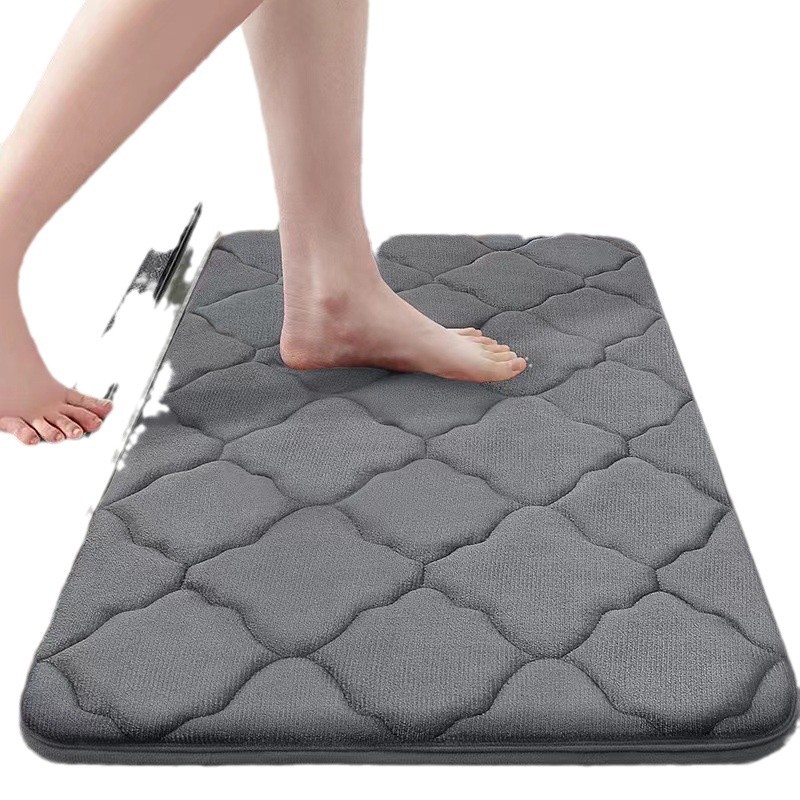 Tappeto bagno illusione 3d chenille morbido antiscivolo_voghion.com