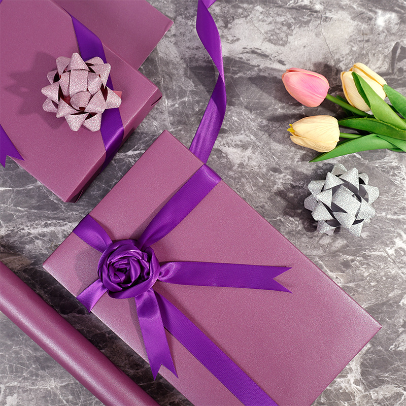 Papel de regalo colorido Pearl Glow, papel de embalaje de regalo de cumpleaños de alto nivel, papel de embalaje de gran tamaño, venta caliente transfronteriza