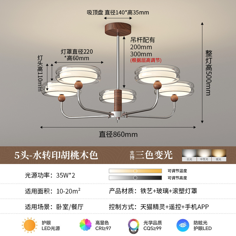 5 Cabeza-Tricolor luz variable