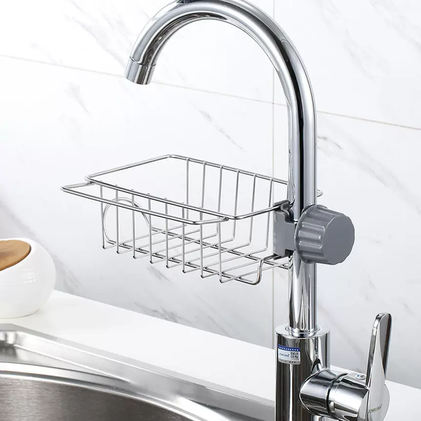 家用沥水篮多功能抹布收纳架洗菜盆厨房水龙头置物架洗碗水槽用品