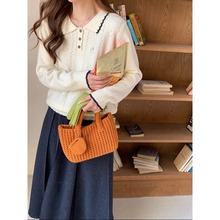 3th Morning 南岛少女 韩系翻领镂空蝴蝶结刺绣针织衫ZY3624