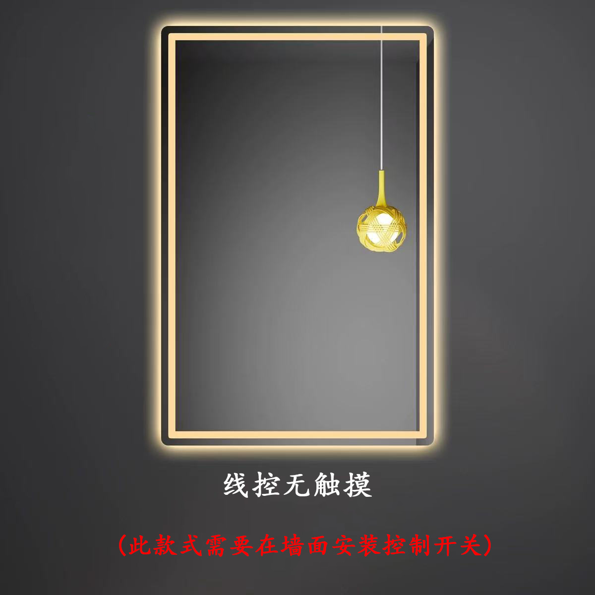Espejo de baño LED luminoso maquillaje pared espejo claro antifiebla espejo de lámpara de baño simple lujoso espejo inteligente multifuncional