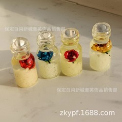 Car Decorations, Desk Accessories, Night Light Flowing Sand Wish Bottle Center Console Mini Decoration