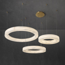 全铜云石吊灯轻奢客厅灯现代新中式简约创意设计师餐厅卧室灯具