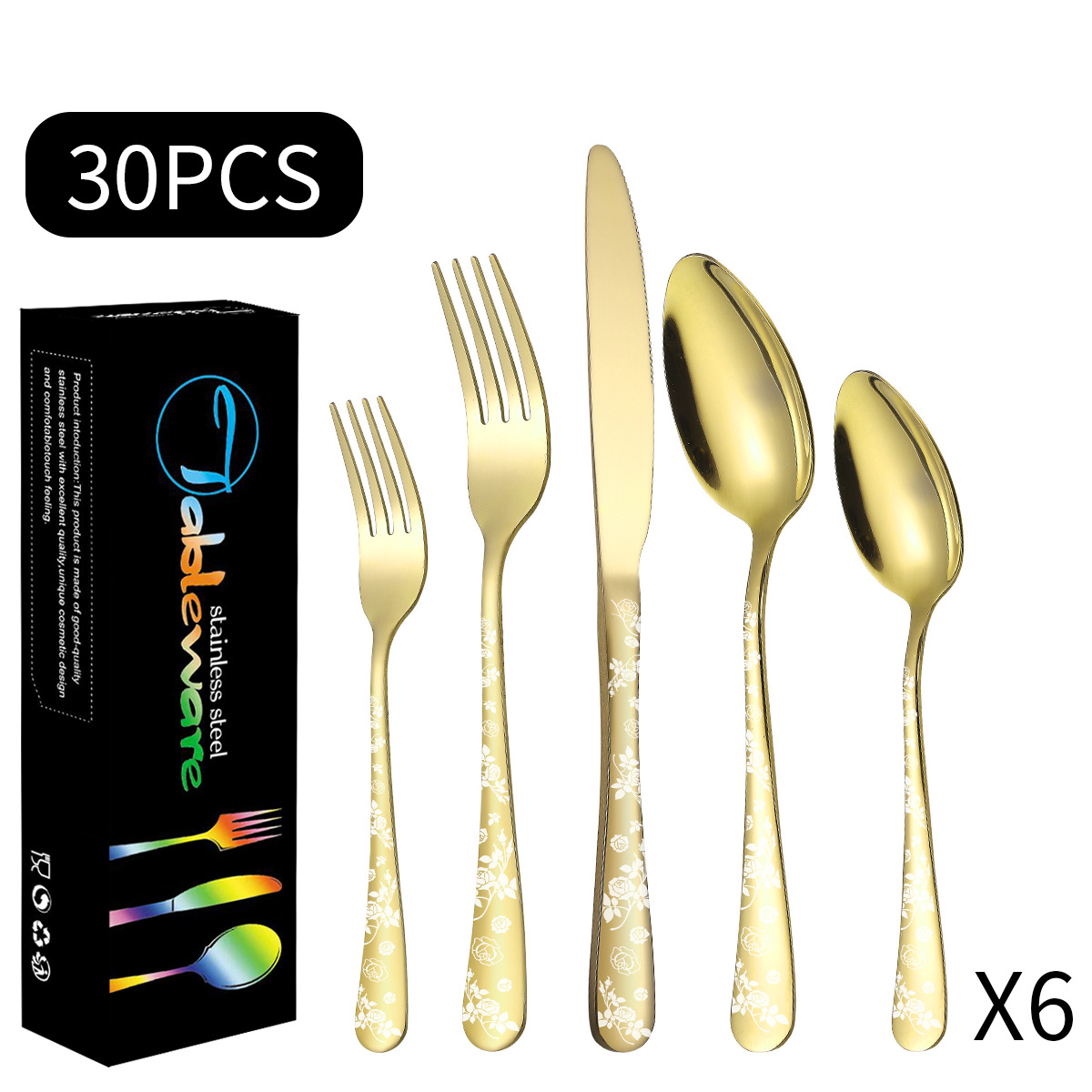 금 30 조각 세트 (검은 치약 상자)