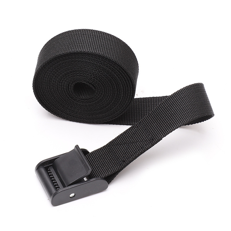 黑色塑料锌铁扣压扣涤纶固定织带灭火器挂钩绑绳行李货物捆扎绑带