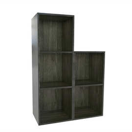xy简易书柜书架自由组合黑色收纳展示格子柜卧室客厅储物架子