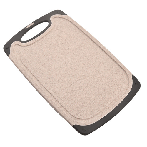 Marble pattern three-piece cutting board wheat straw plastic cutting board set can be hung anti-slip thickened classification cutting board