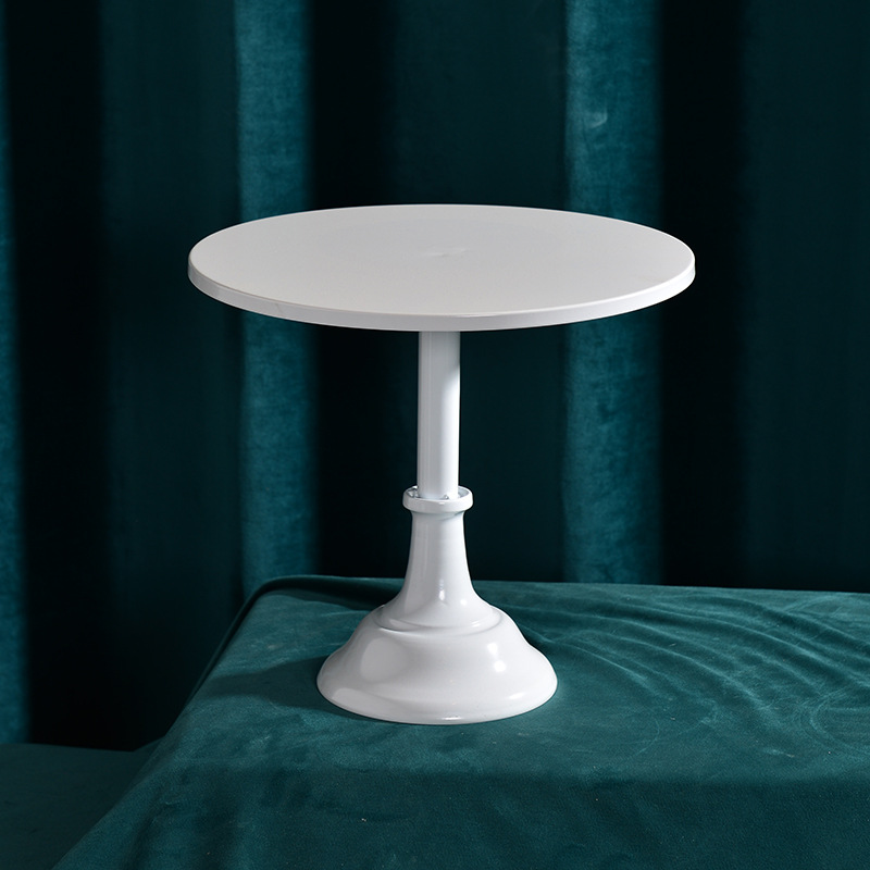 Blanco de metal de hierro postre decoración de la Mesa soporte de la tarde Europea pastel de té merienda stand comida fría té romper la Mesa image 20