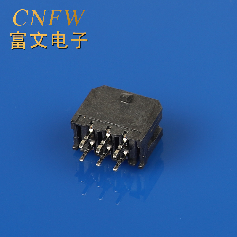 MX3.0 2*3P直针 43025 间距3.0mm 双排6pin 6位 WAFER 直针座