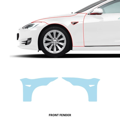 Film Pre-cut, Car paint protective film - a-pair-of-front-leaf-panels-tpu-membranes-imported-tpu-film-special-car-cutting