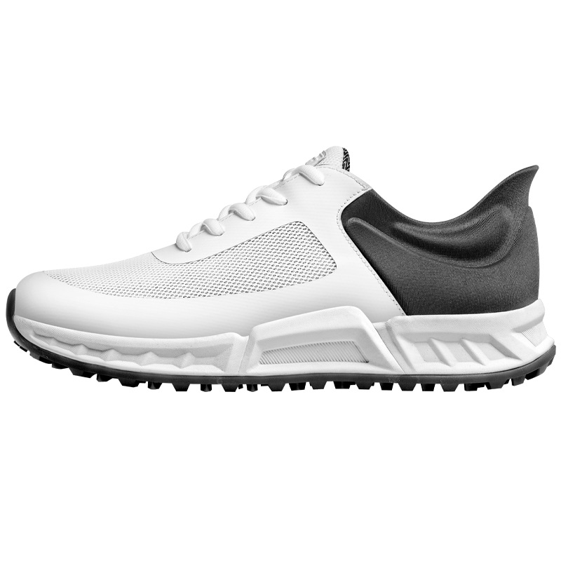 Giày golf nam PGM đế đệm phục hồi, lưới thoáng khí chống trơn trượt — XZ443-Lingyun Xám