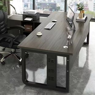Customized Modern Boss Desk Office Supervisor Desktop Computer Desk and Chair Combination General Manager Desk Single Person Office Cross-Border