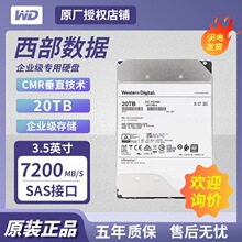 ���� ��������WD 20TB��ҵ��Ӳ�� SAS�ӿ� ������WUH722020BL5204