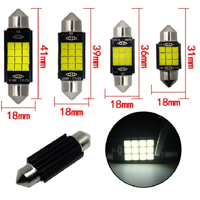 250X-3030-12SMD-Canbus-Car-LED