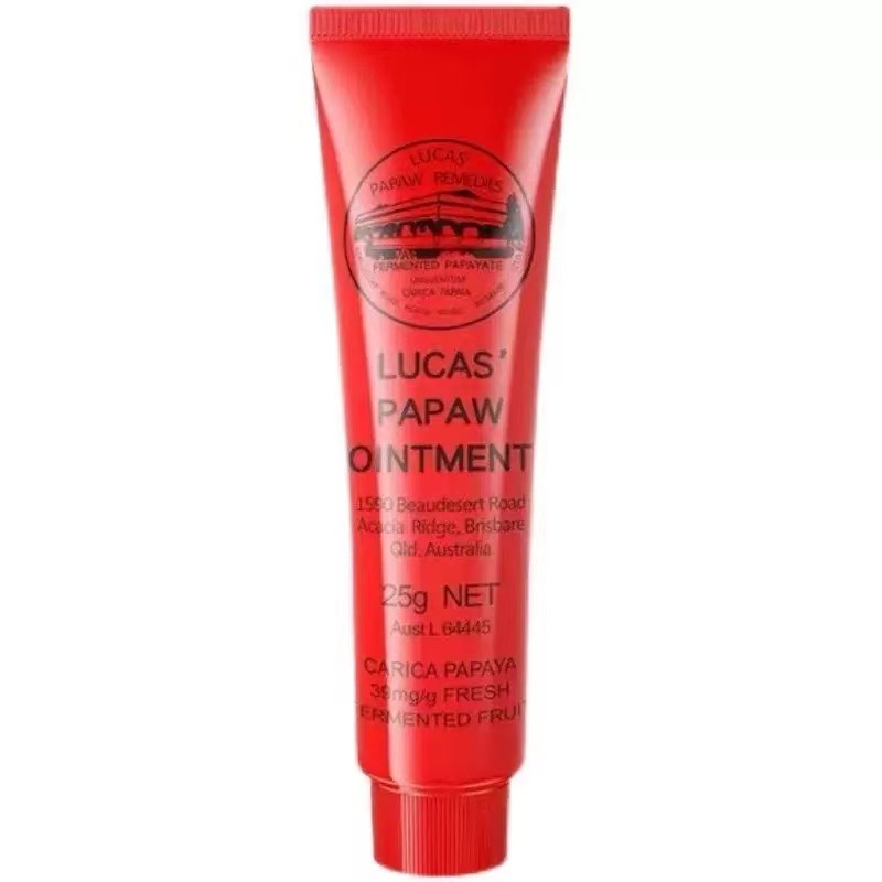 Australia natural papaya crema 25g, bálsamo labial hidratante, máscara labial hidratante, crema universal para niños y niñas.
