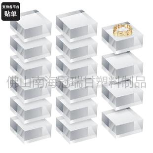 Transparent acrylic square display jewelry ring display base jewelry earrings necklace hand display props