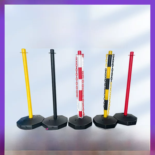 Movable Plastic Warning Column Water-Filled Traffic Pe Elastic Column Isolation Pile Anti-Collision Column Warning Pile Wholesale Amazon
