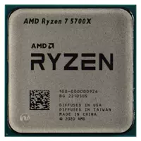 AMD Ryzen R7 5700X без упаковки CPU 8 ядер 16 потоков 3.4ГГц 65Вт подходит для материнских плат B450/B550