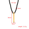 Brand three dimensional woven pendant stainless steel, necklace, chain, accessory engraved, 40mm