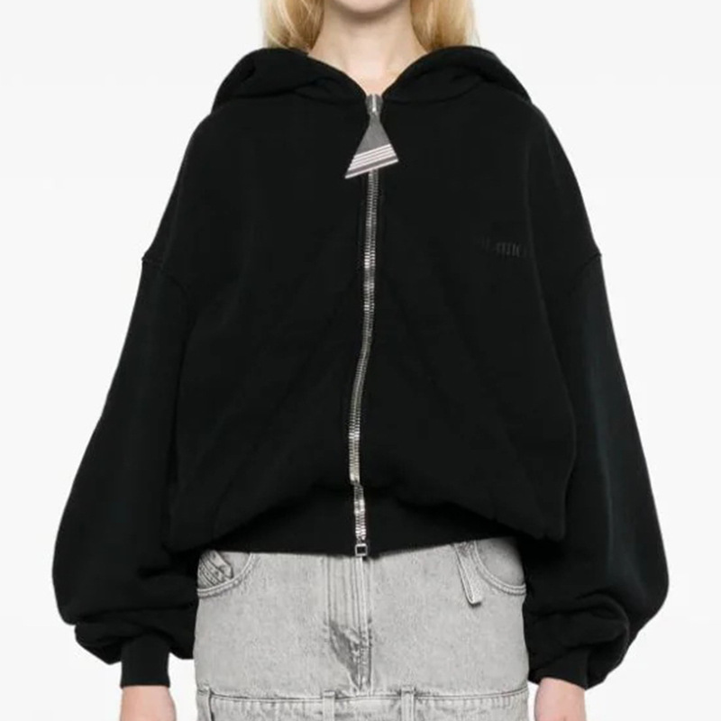 Light luxury women's clothing for women 24 spring new fashion hooded bubble long sleeve loose jacket jacket