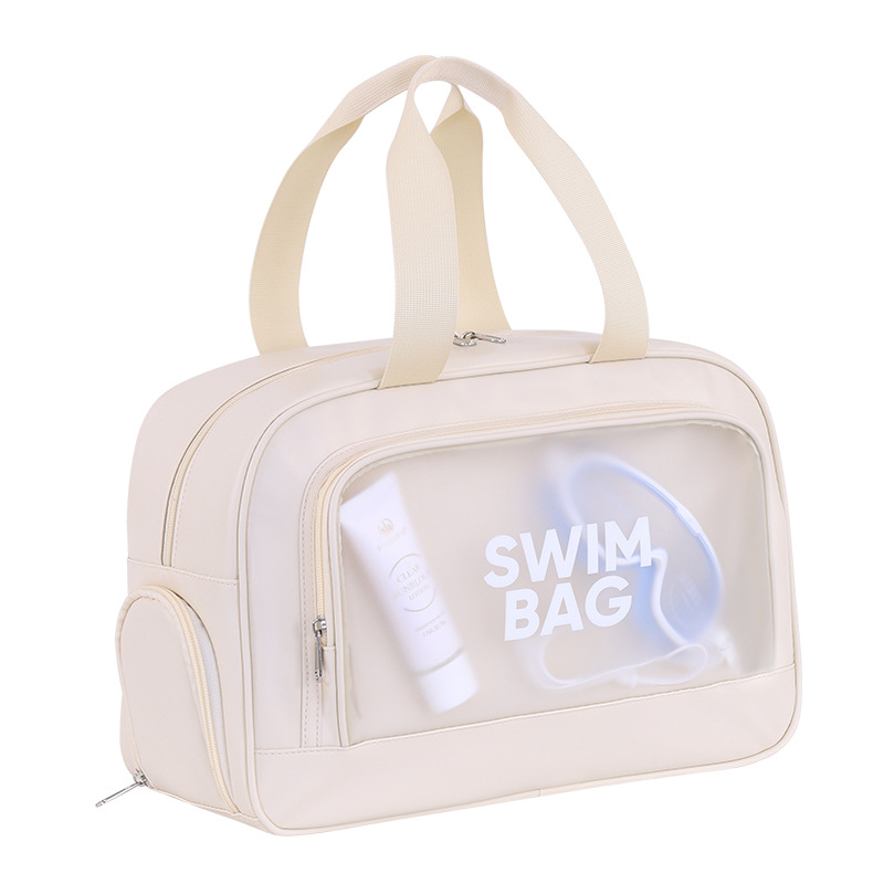 ウェットとドライの分離を備えたトロリーケース、特大のスイミングフィットネスバッグ、大容量の旅行用収納バッグ、防水ビーチバッグ