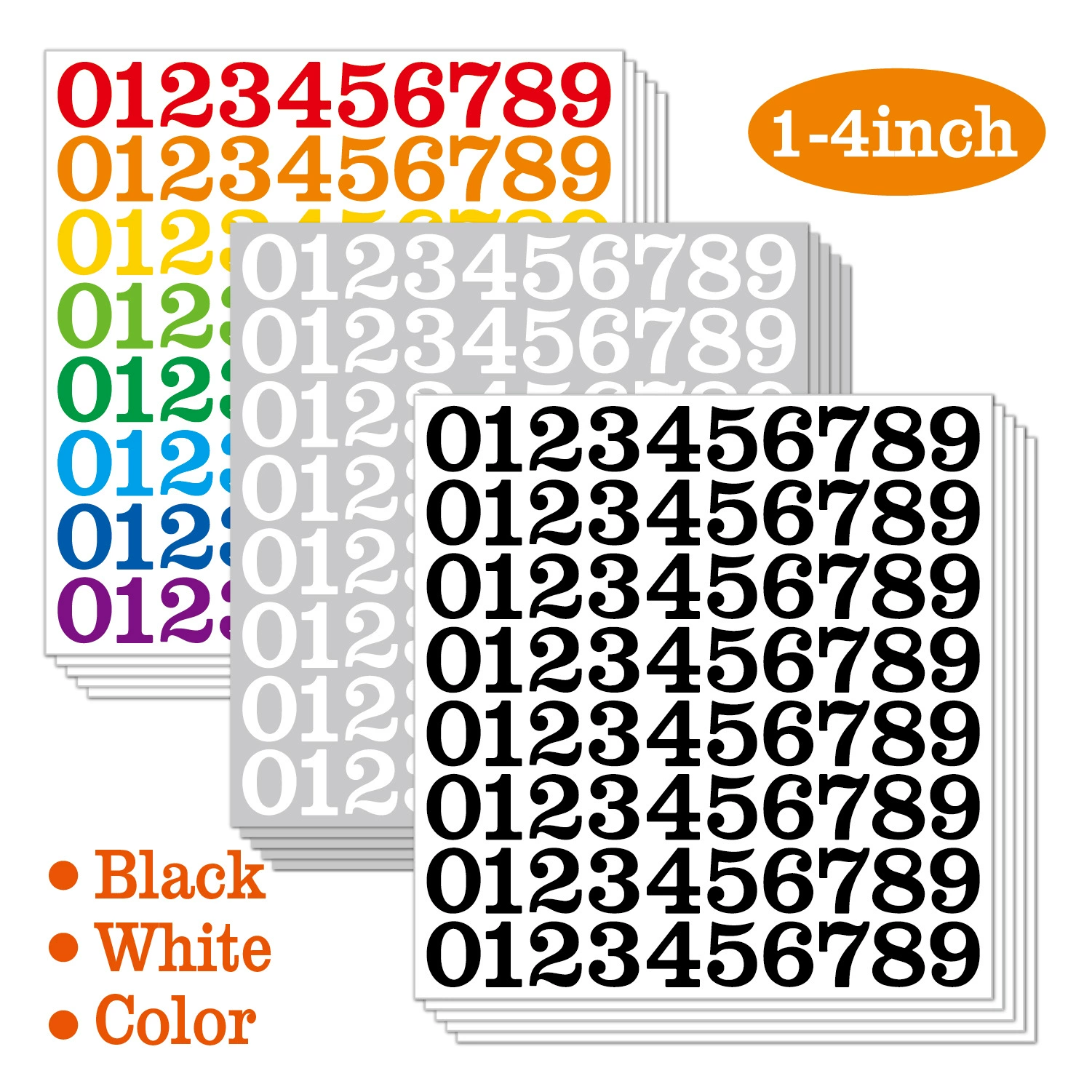 Цифровая наклейка 1-4 дюймов водонепроницаемый виниловый самоклеящийся съемный офис классная комната для дома резки цифровой наклейки