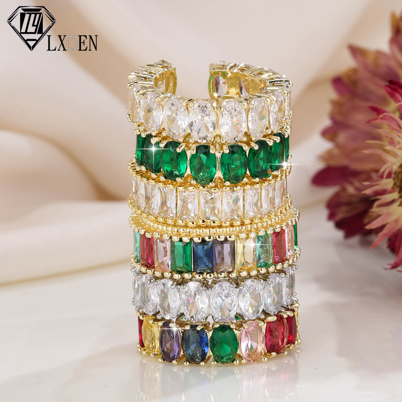 Fashionable retro copper accessory with zircon