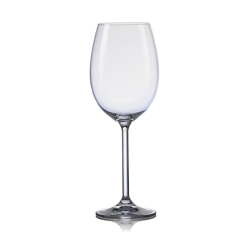 Tazas de vino de cristal sin plomo importadas Tazas de vino de alto pie Restaurante Hotel Comercial al por mayor Tazas de vino de alto nivel