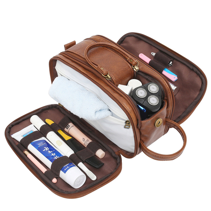 Factory Direct Sales Amazon Cross-Border New Men's Toiletry Bag Travel Storage Cosmetic Bag Available in Large Quantities