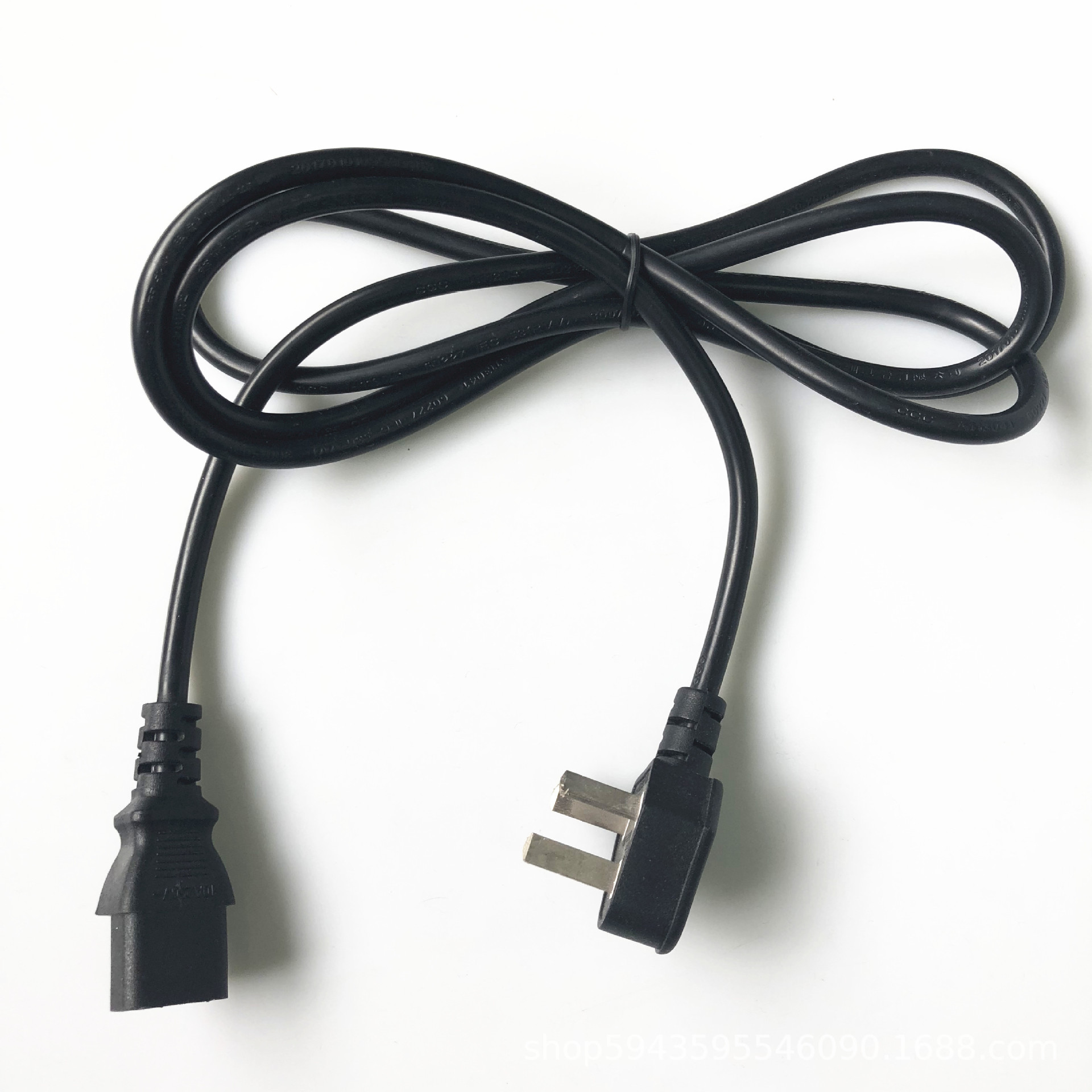 批发推荐国标三芯10A品字尾电源线 电脑电饭锅设备延长线0.75平方